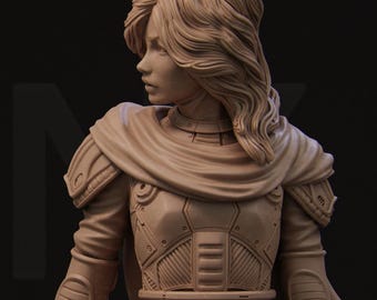Alyara Bust | Collectible Sci-fi Bust Statue Miniature | by Nerikson