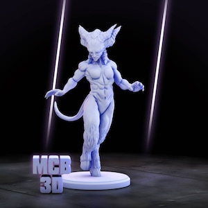 She Demon | Gaz Minis | Female fantasy miniature demon demoness 3d resin printed miniature | 32mm / 75mm