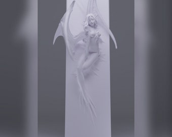 The Unborn Princesses | Female fantasy miniature pin up miniature ampire 3d resin print model | 75mm | by Blackthorn Miniatures