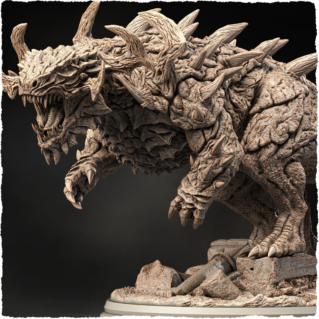 The Behemoth | Large Scale Monster Miniature Dragon Miniature 100mm ...