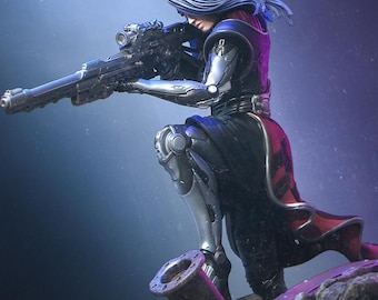 Aryn the Sniper Assassin | Sci-fi Female Android Collectible Diorama Garage kit | by Nerikson