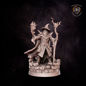 Elf Wizard | Customizable dnd miniature | by Lubart Miniatures