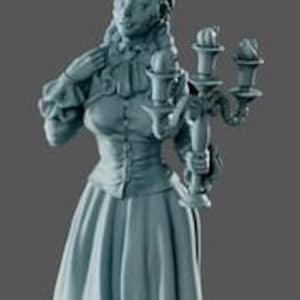Vanessa | Female Fantasy Vampire Girl Collectible Resin Pinup Miniature | 40mm / 75mm | by Gaia Miniatures