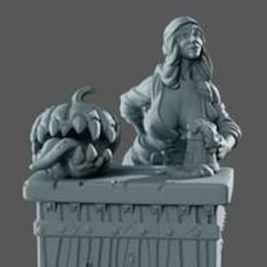Alda | Female Fantasy NPC Bar Maid Collectible Resin Pinup Miniature | 40mm / 75mm | by Gaia Miniatures