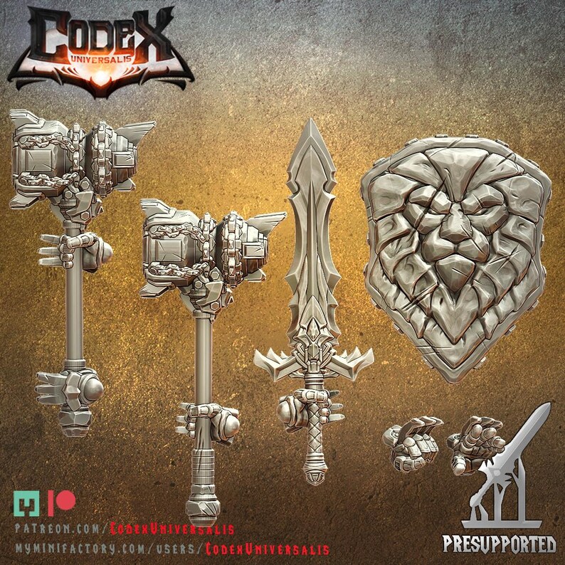 Codex Universalis Captain Artus Lionroar | Fantasy Dnd Male Human Paladin Knight ...