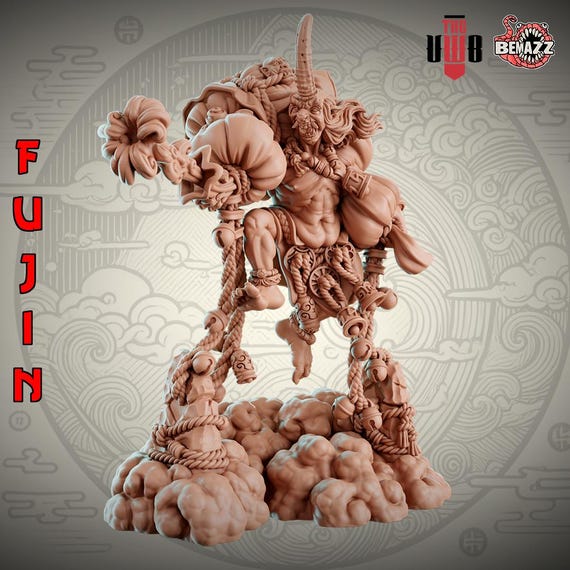 Fujin, God of the Wind | Dnd Japanese Mythology Oni Yokai