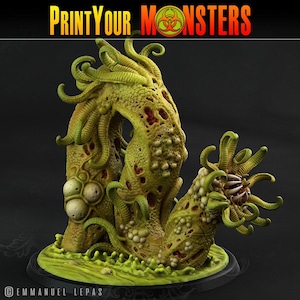 Plague Worms | DnD Cursed Pestilence Demon Monster Miniature Set | 32mm / 75mm | by PrintYourMonsters