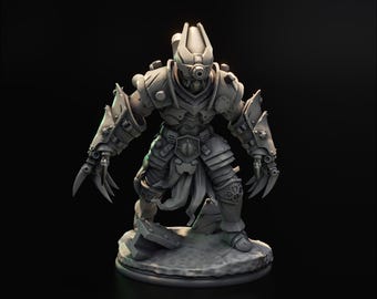 Death Watcher | DnD Sci-fi Cyborg Berserker Miniature | 32mm / 75mm | by Hardwitch Games