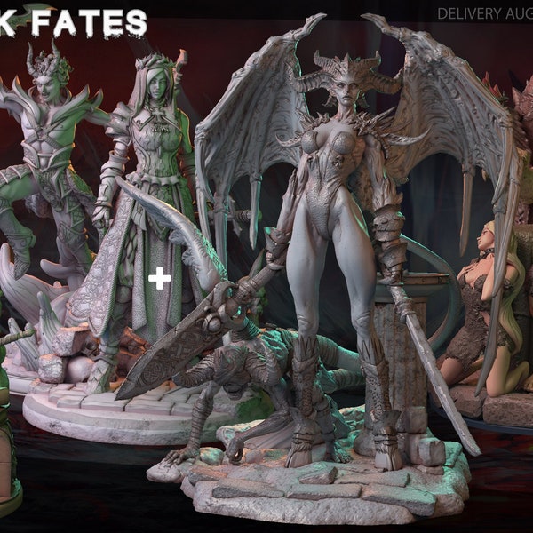 The Dark Fates Bundle | Mythreal Games | Fantasy Miniatures | 32mm / 75mm