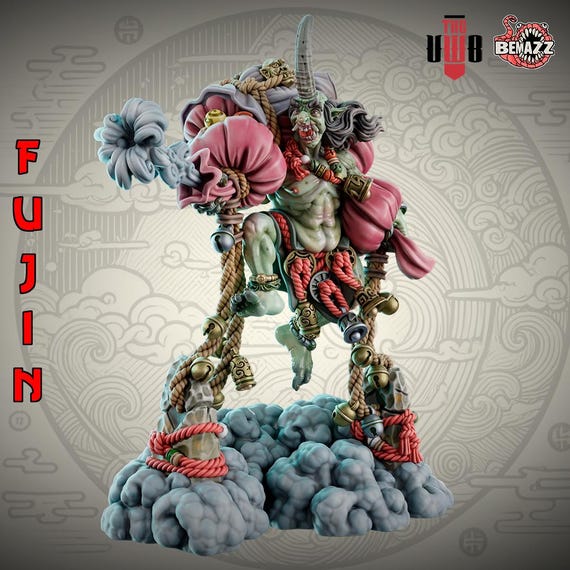 Fujin, God of the Wind | Dnd Japanese Mythology Oni Yokai