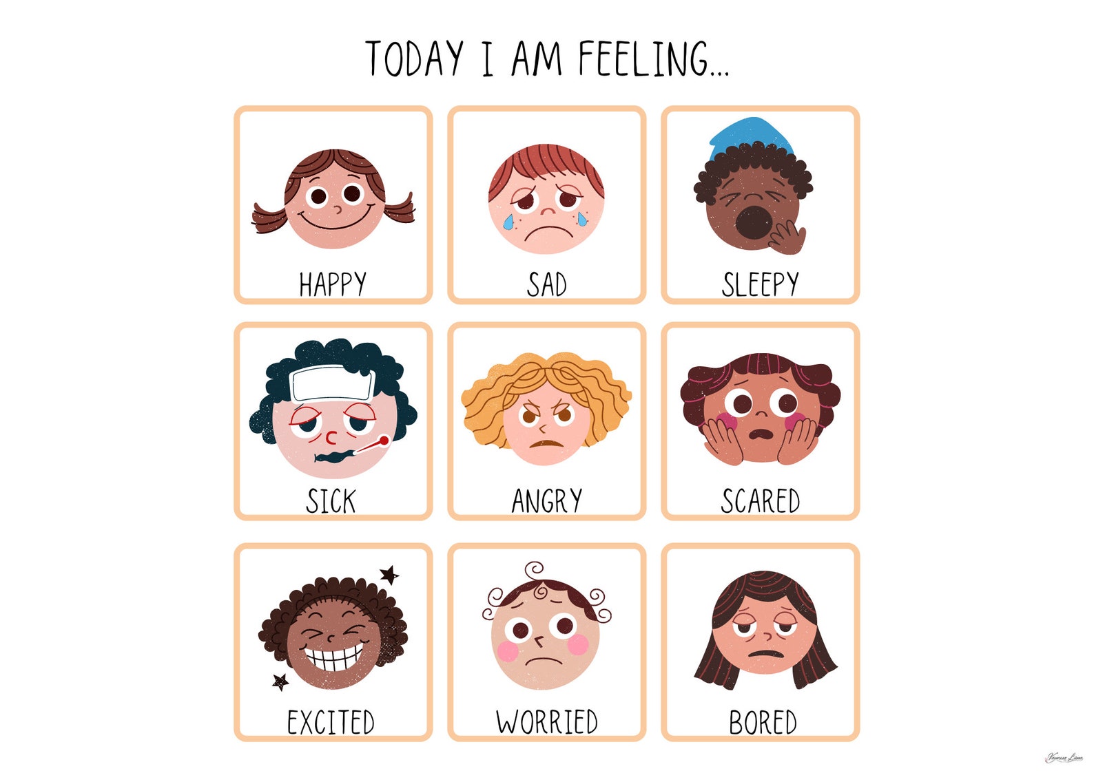 Emotions Chart and Parts of the Body Worksheet, Busy Book Pages ...