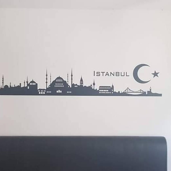 Wandtattoo Skyline von Istanbul