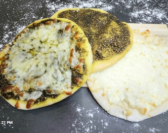 Lebanese manakish,cheese mankoush,zaatar pastries.