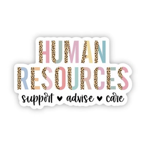 HR Cares Sticker 3.0" x 1.8"