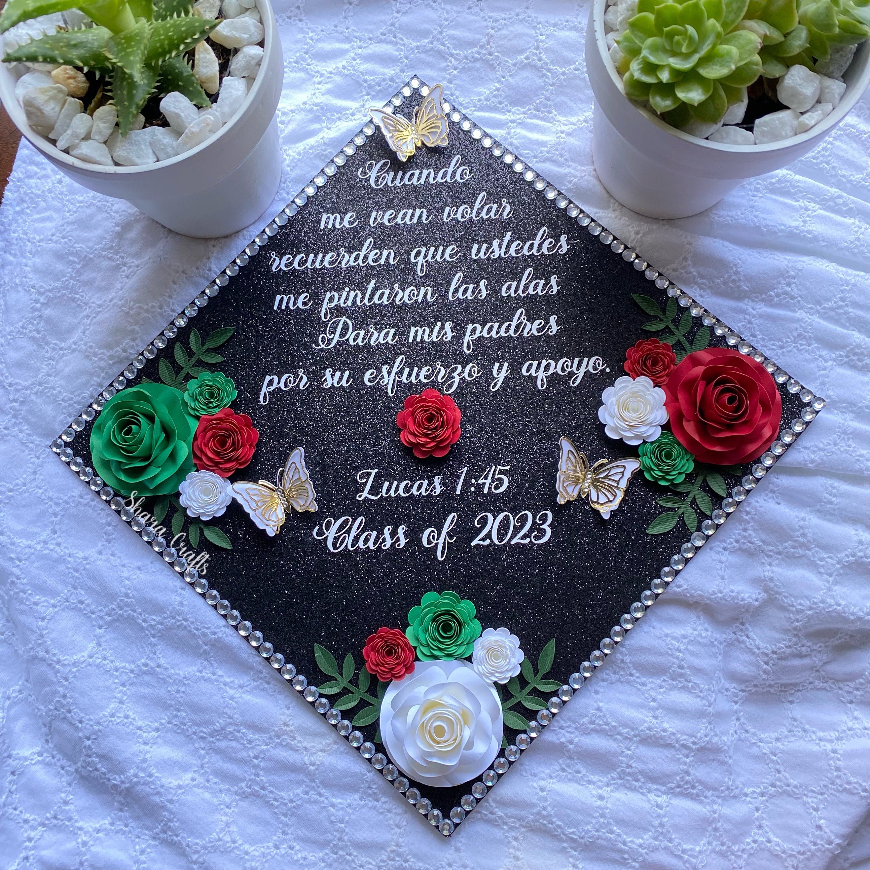 Graduation Cap Decoration, Mexican Grad Cap, Grad Cap Topper - Etsy