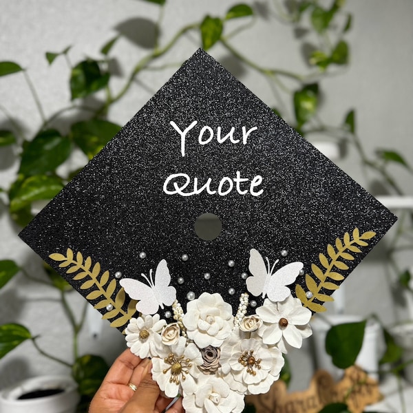 Available!!! Pre-made grad cap topper, ready to ship, Graduation Cap decoration