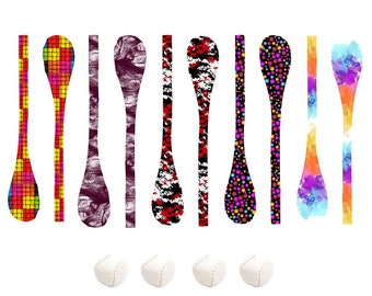 Pack of Cone Poi with Soft Poi Weights and Carry Bag