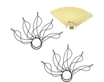 Pair of Whirly Fire Fans 2inch Wick Kit - Make Your Own