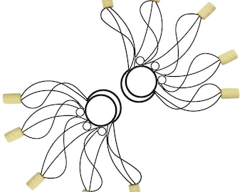 Par de ventiladores Whirly Fire