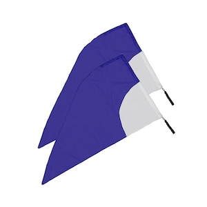 Pair of Dual Color Flag Poi with Carry Bag