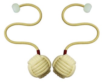 Pair of Pro Static Monkey Fist Fire Poi