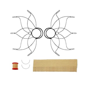 Paar mittlere Lotus Feuer Fans 2 Zoll Docht Kit - machen Sie Ihre eigenen