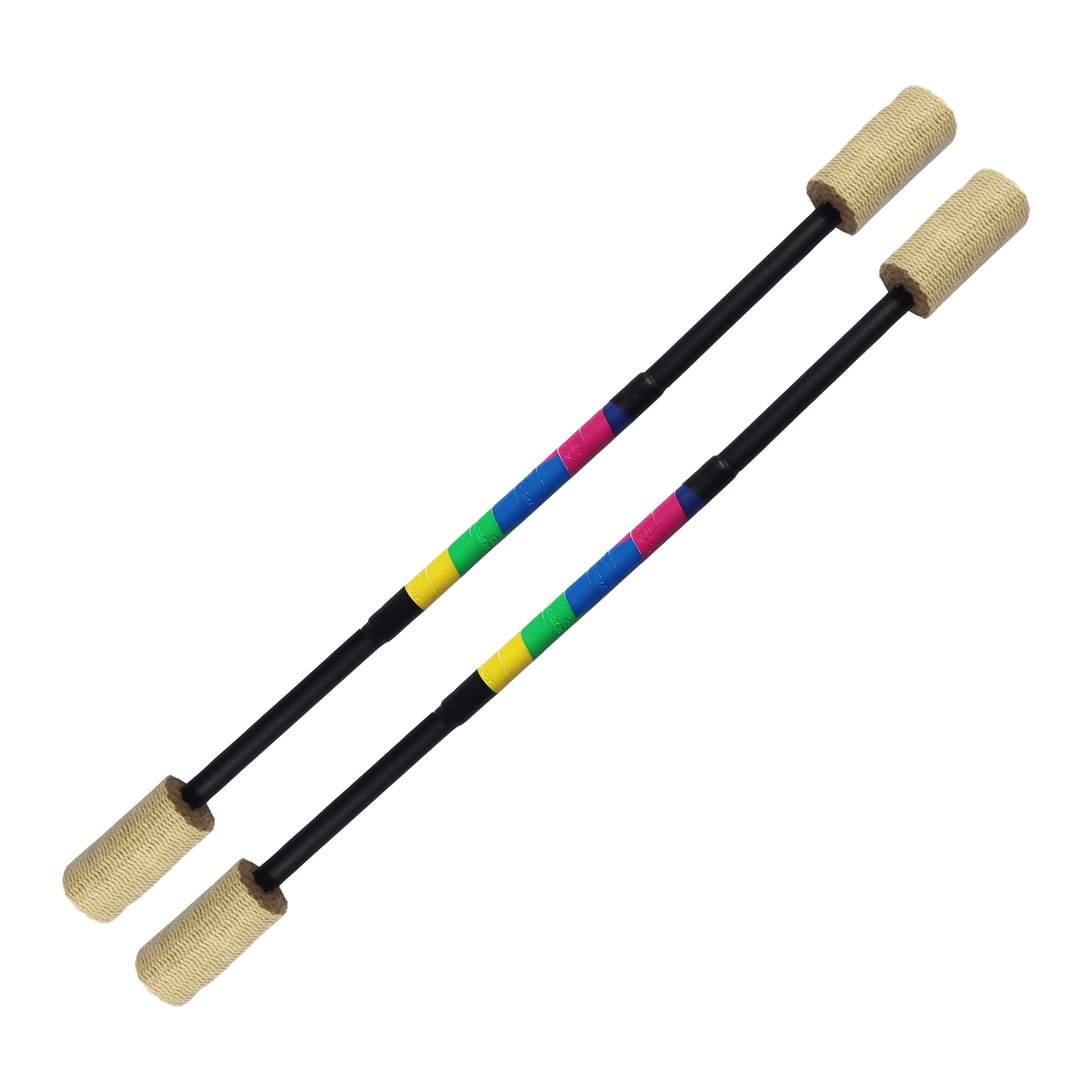 フローマスター - 4インチの芯が付いたショートファイアスタッフ