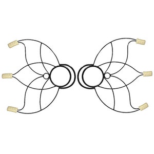 Pair of Small Lotus Fire Fans