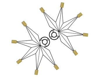 Pair of Nautical Fire Fans