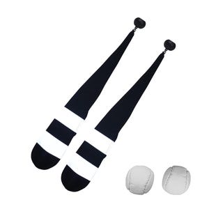 Pair of Gray Reflective Poi