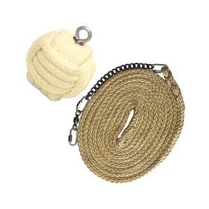 Single Technora Fire Rope Dart - Monkey Fist Head