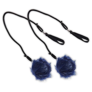 Pair of Fluffy Poi with Carry Bag