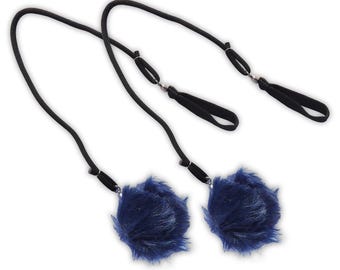 Pair of Fluffy Poi with Carry Bag