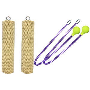 Par de Pro Extra Large Weka Fire Poi