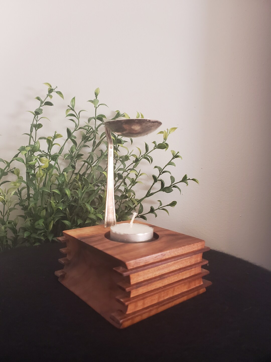 Handcrafted Walnut Essential Oil Diffuser With Silver Spoon - Etsy
