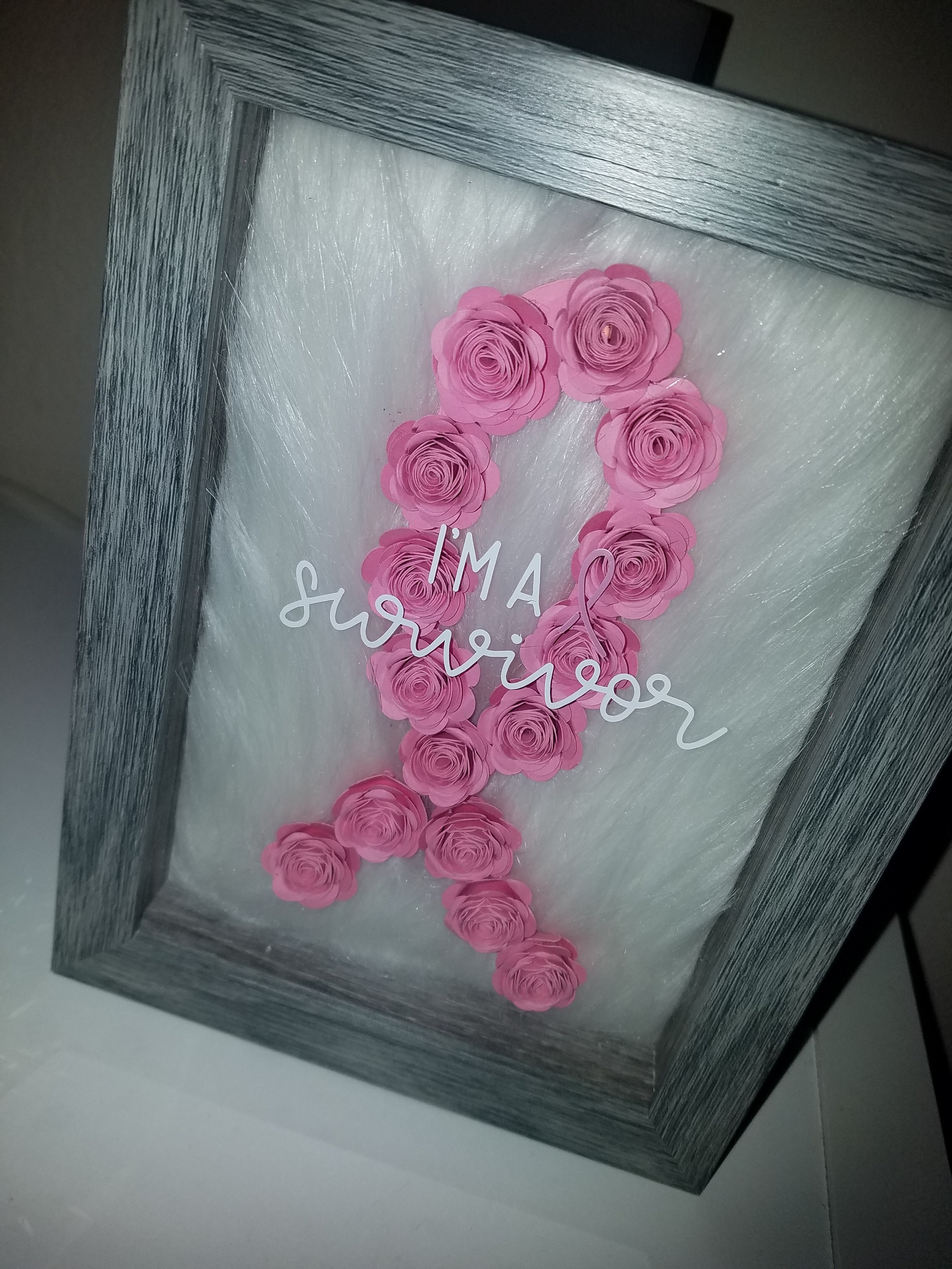 5x7 Cancer Survivor/awareness Shadow Box - Etsy
