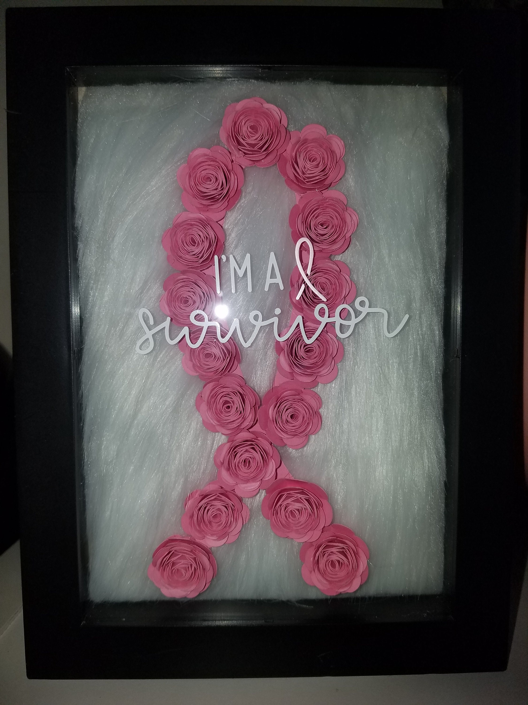 5x7 Cancer Survivor/awareness Shadow Box - Etsy