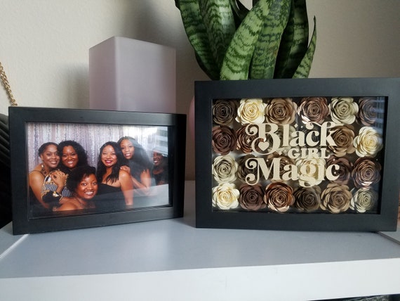 5x7 Black Girl Magic Shadow Box | Etsy