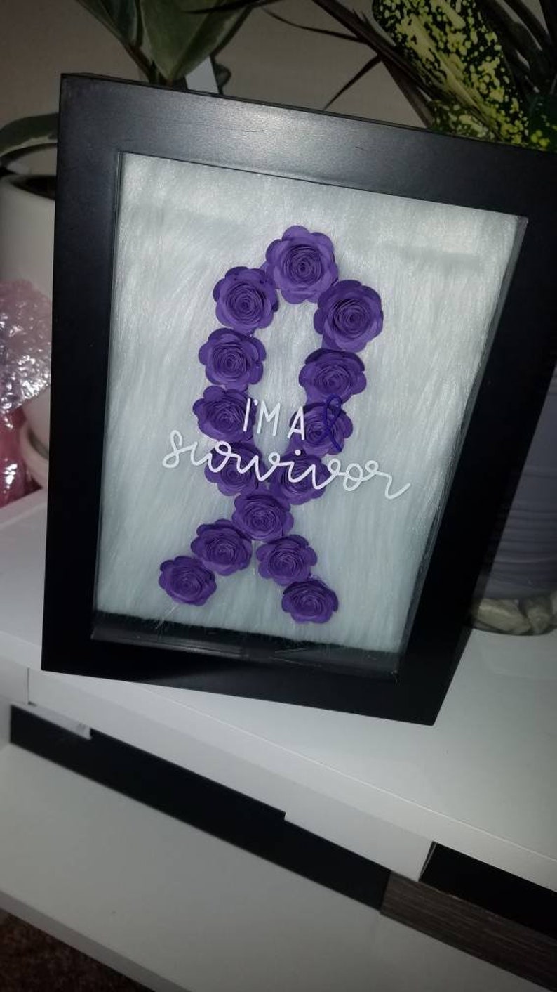 5x7 Cancer Survivor/awareness Shadow Box - Etsy