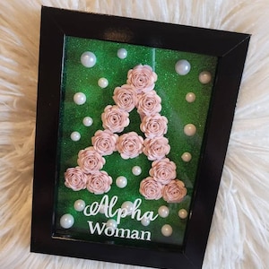 5x7 Alpha Woman Shadow Box - Etsy