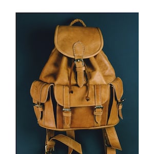 Trip Leather backpack, leather bag, handmade leather bag, handbag, back to school backpack ,elegant leather backpack.
