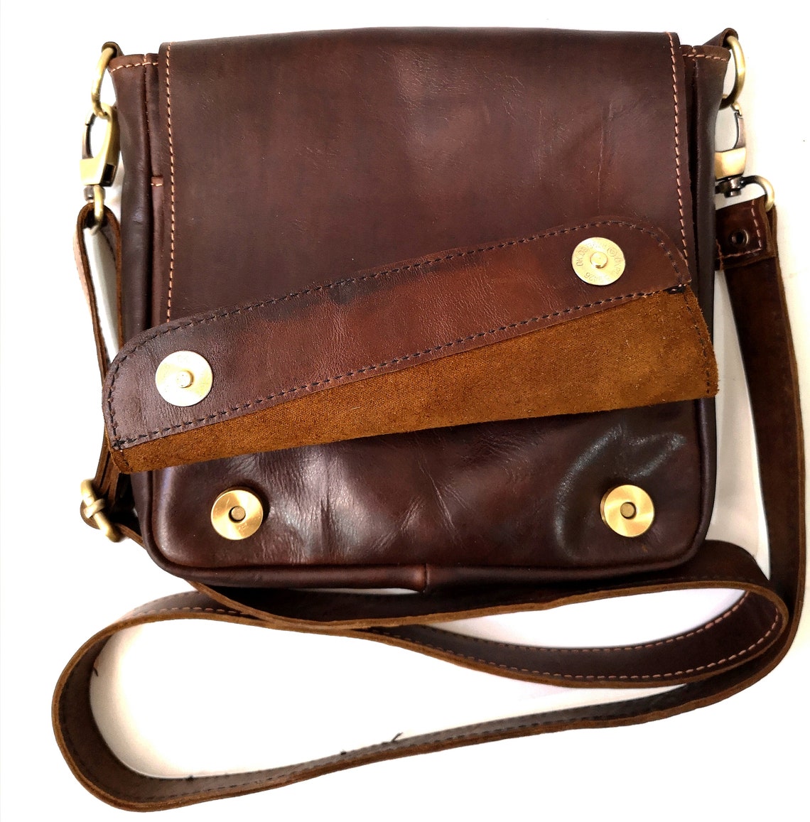 Mens Leather Bagtablet/leather Brown Bag for Man/leather Messenger Bag