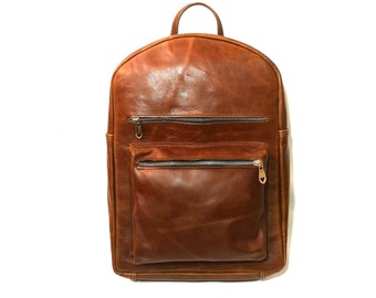 Leather backpack men large/Leather backpack men brown/Leather backpack men laptop/Handmade leather backpack men big/big leather backpack