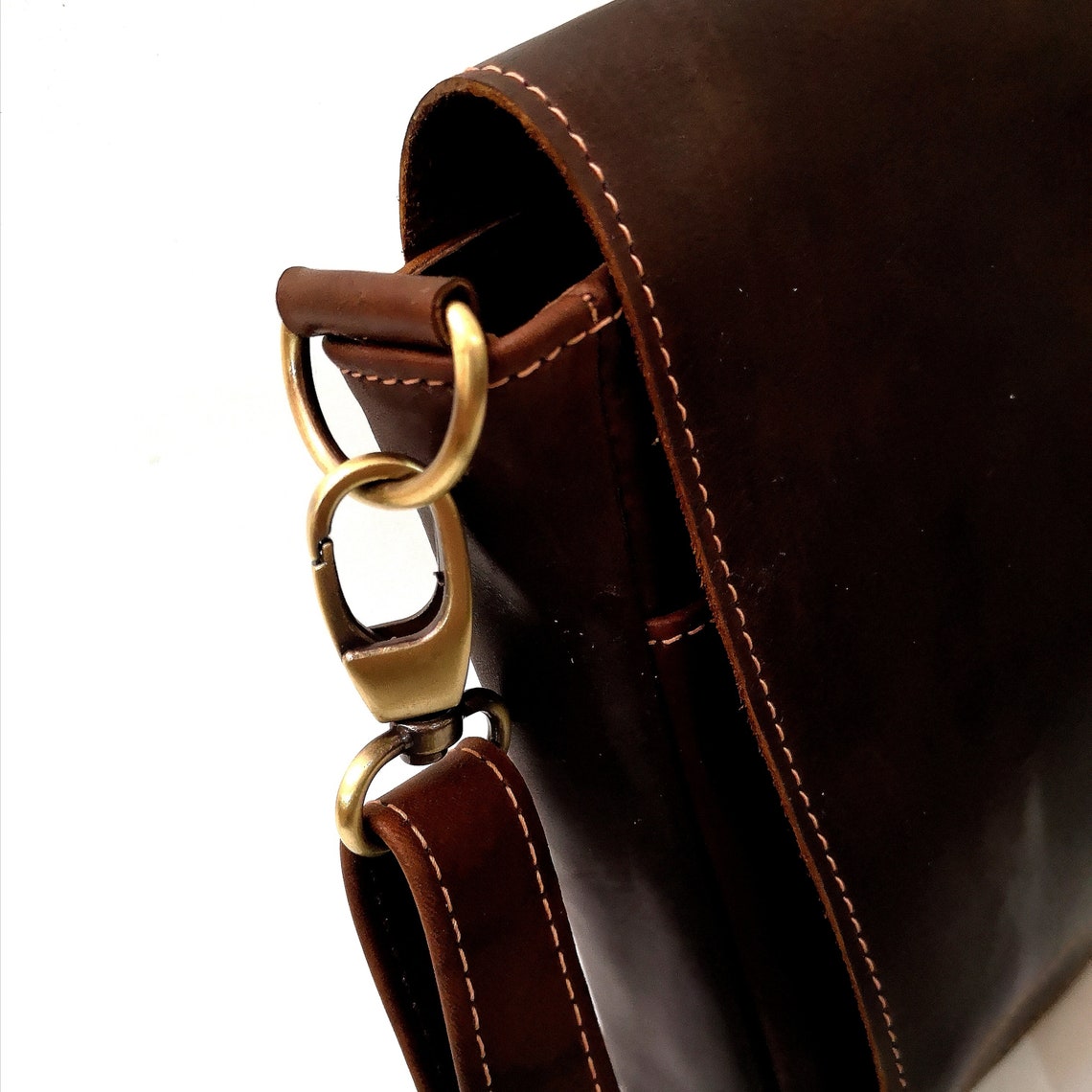 Mens Leather Bagtablet/leather Brown Bag for Man/leather Messenger Bag