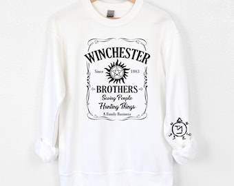 Supernatural Sweatshirt, Supernatural Hoodie, Winchester Bros., Anti-Possession, Mark Of Cain, Supernatural Symbols