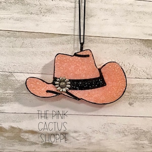 Cowgirl Hat Car Freshie: Western Auto Air Freshener