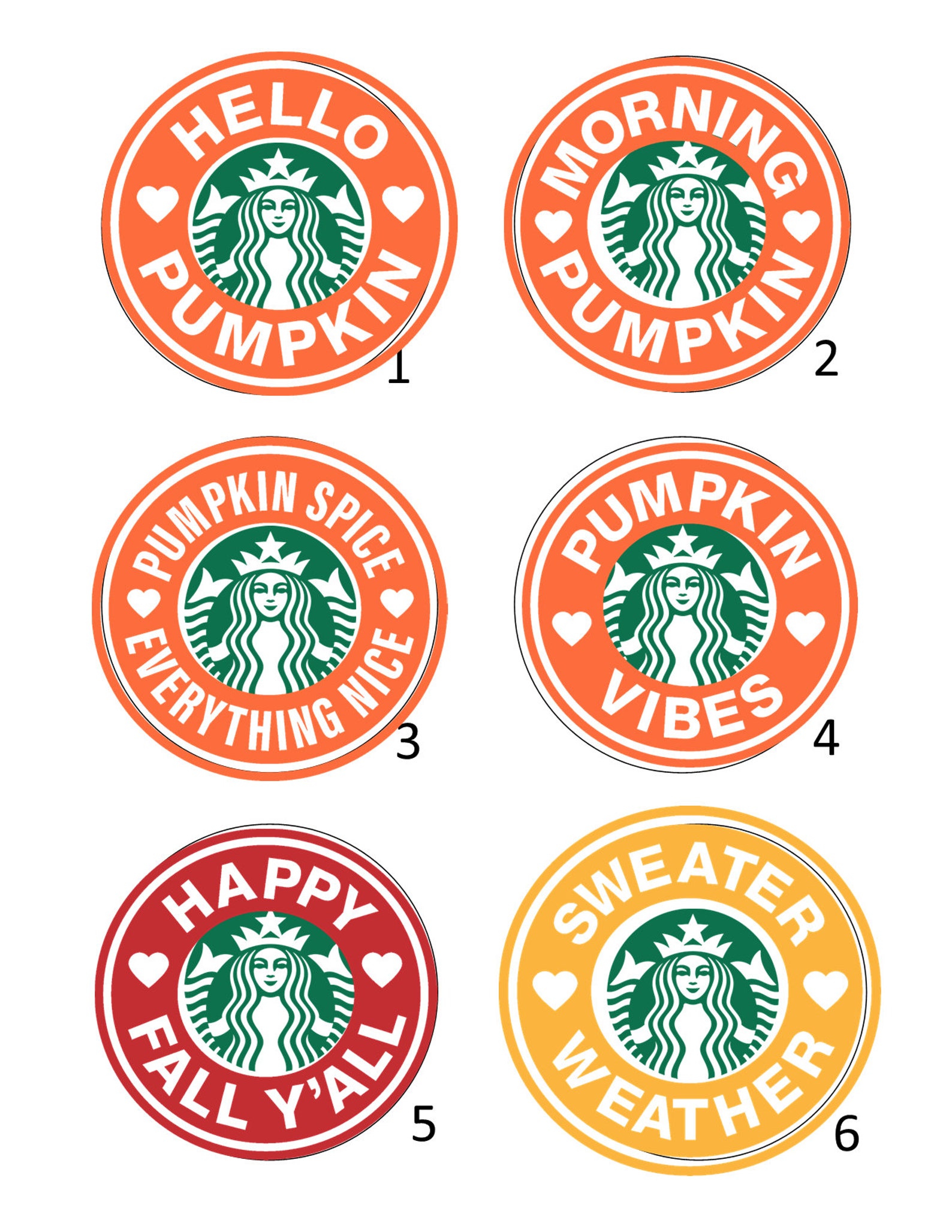 Starbucks Fall Freshie Cardstock Cardstock Freshie Etsy