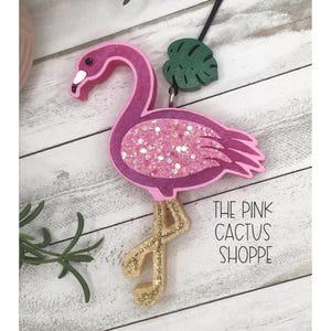 Flamingo Car Air Freshener: Pink Flamingo, Handmade Scented Freshie