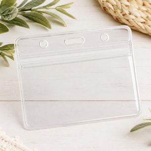 Clear Horizontal ID Badge Holder – Optional Add-On