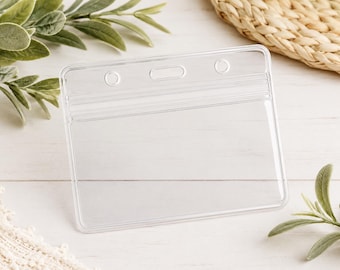 Clear Horizontal ID Badge Holder – Optional Add-On